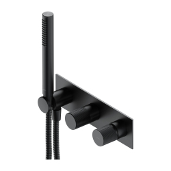 Omnires bateria prysznicowo-wannowa podtynkowa Contour antracyt CT8035/1AT