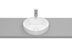 Roca Inspira umywalka nablatowa Round 37x37x7,5 cm biała Supraglaze