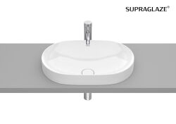 Roca Inspira umywalka nablatowa Round 55x37x7,5 cm biała Supraglaze