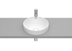 Roca Inspira umywalka nablatowa Round 37x37x7,5 cm biały mat