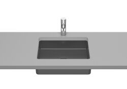 Roca Inspira umywalka podblatowa Square 43x32,5x14 czarny mat onyx