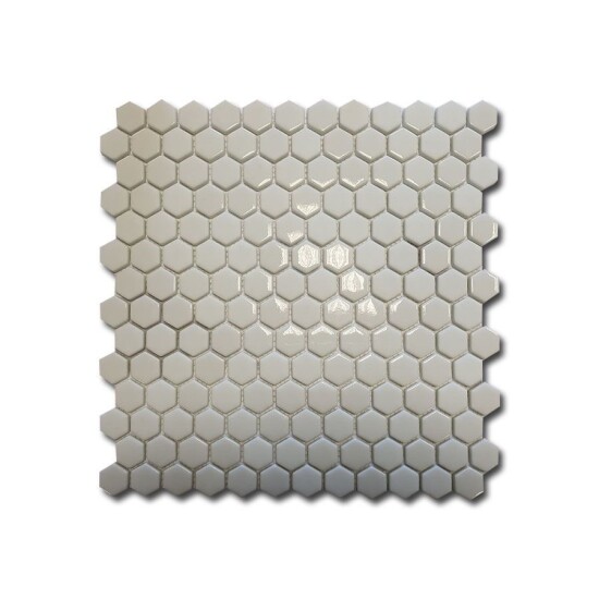  El Casa mozaika Enamel Hexagon White Mix Soft/Brillo 30,8x29,8
