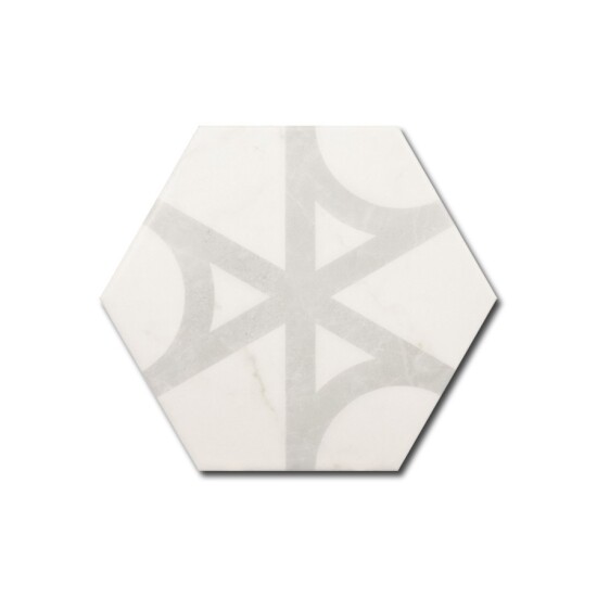 Equipe gres Carrara Hexagon Flow Matt 17,5x20  