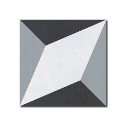 Mayolica gres Decor Forma Black 20x20