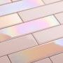 Raw Decor mozaika Cegiełka Holo Pink połysk MT-PHS