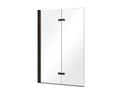 Besco parawan nawannowy 2-skrzydłowy Lumix Black 100x145 PLB-2S