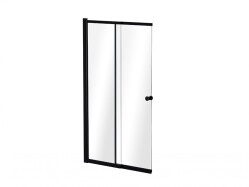 Besco parawan nawannowy 2-skrzydłowy Easy Slide Black 100 100x150 PESB-2S