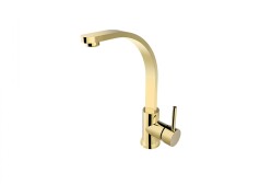 Besco bateria umywalkowa stojąca Decco I złota BU-DI-ZL