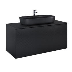 Ellita szafka pod umywalkę Glam 122x49,1 Black Mat 168388