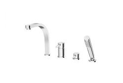 Besco bateria wannowa 4-otworowa Decco chrom BW-D4-CH