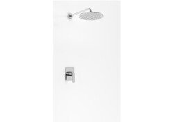 Kohlman zestaw natryskowy podtynkowy z deszczownicą 30 cm Experience chrom QW220ER30