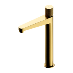 Omnires bateria umywalkowa wysoka Contour złoty szczotkowany CT8012GLB