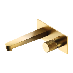 Omnires bateria umywalkowa podtynkowa Contour złoty szczotkowany CT8015GLB