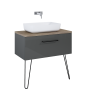 Ellita szafka pod umywalkę Futuris 90x45,6 Anthracite 167238