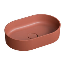 Omnires OVO M+ umywalka nablatowa Terracotta 55x36
