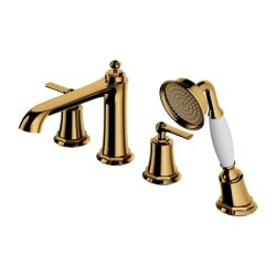 Omnires Armance bateria wannowa 4-otworowa złota