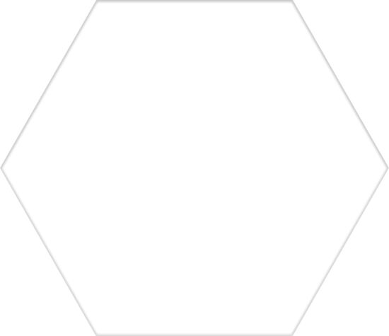 Codicer gres Basic White Hex 25 22x25 6233
