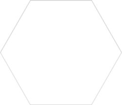 Codicer gres Basic White Hex 25 22x25 6233