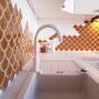 Raw Decor mozaika Flabellum Amber FAHC