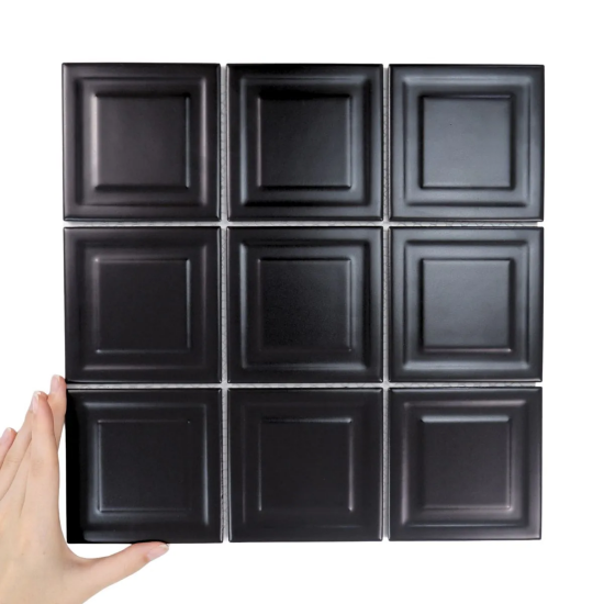 Raw decor mozaika Frame Czarny mat WLCM