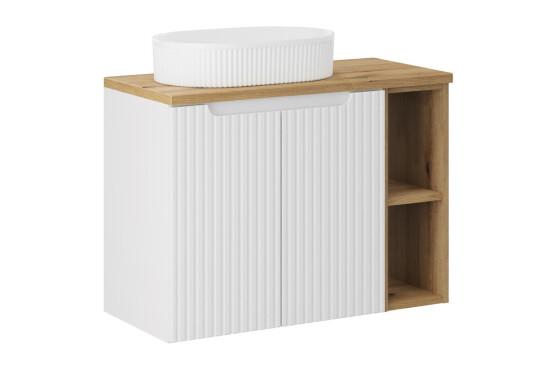 Comad Nowa White zestaw meblowy 80cm z blatem i umywalką nablatową Beyond