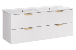 Comad Aster White zestaw meblowy 120cm z umywalką meblową Lava
