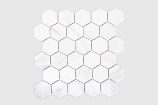 Raw Decor mozaika Heksagon Duży Marble HDRM