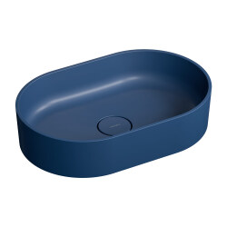 Omnires OVO M+ umywalka nablatowa Midnight Blue 55x36