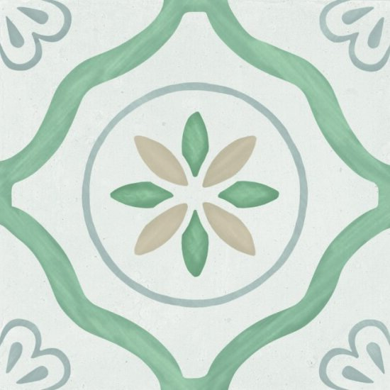 Peronda płytka podłogowa i ścienna Harmony Sirocco Green Petals Matt 22,3x22,3 32928