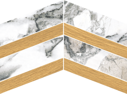 Peronda gres Museum Premiere White Chevron 29,1x30 Polished