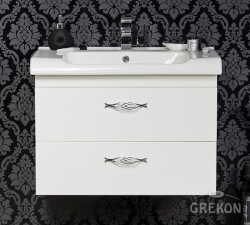 Grekon szafka z umywalką Royal 76x45 biała ROL-B-U80/45 + VERONI-80/50