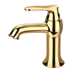 Omnires Art Decor bateria umywalkowa z korkiem klik-klak Art Deco złoty AD5111GL