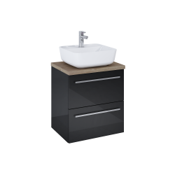 Ellita zestaw umywalka + blat + szafka Kwadro Plus 49,6x40,3 Black 168444