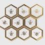 Raw Decor mozaika Heksagon XL Queen Bee Gold HXLGB