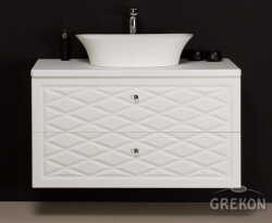 Grekon szafka z umywalką Fini 600C Cobra 103x50 biała CBR-B-U100/48/2 + FINI 600C