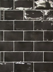 Equipe płytka ścienna Manacor Black 7,5x15 26906