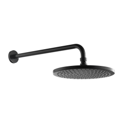 Omnires deszczownica z ramieniem Slimline ø25 czarna WGSET1BL
