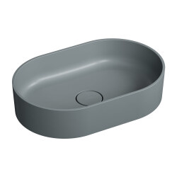 Omnires OVO M+ umywalka nablatowa Ash Grey 55x36