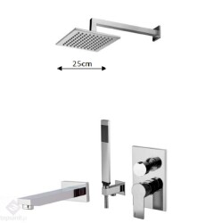 Paffoni Tango zestaw natryskowo wannowy chrom