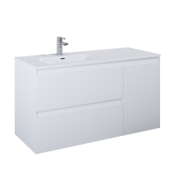 Ellita szafka pod umywalkę + kosz prawy Split 120x45,8 White Matt 168164
