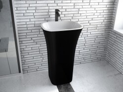 Besco umywalka wolnostojąca Assos B&W 52x41 UMD-A-WOBW