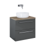 Ellita szafka pod umywalkę Kwadro Plus 59,6x39,6 Anthracite 166770
