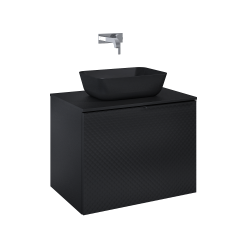 Ellita szafka pod umywalkę Glam 71,5x49,1 Black Mat 168386