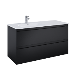 Ellita szafka pod umywalkę lewa Split 120x45,8 Black Matt 168175