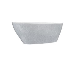 Besco wanna wolnostojąca Goya Glam Srebrna 160x70 WMD-160-GS