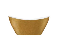 Besco wanna wolnostojąca Viya Glam Złota 160x71 WMD-160-VZ