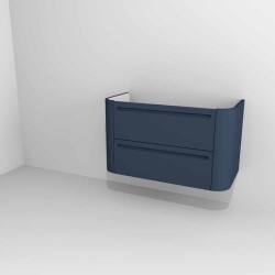 Devo szafka pod umywalkę Gloria 2.0 wisząca 86x42 Perfect Touch Parisian Blue F103 gładka