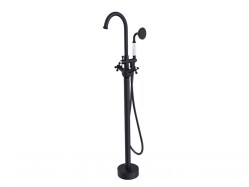 Besco Bateria wannowa wolnostojąca Retro I czarny mat BW-RI-CZ