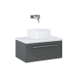 Ellita szafka pod umywalkę Kwadro Plus 59,6x39,6 Anthracite 166788