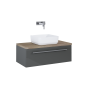 Ellita szafka pod umywalkę Kwadro Plus 79,6x39,6 Anthracite 166789